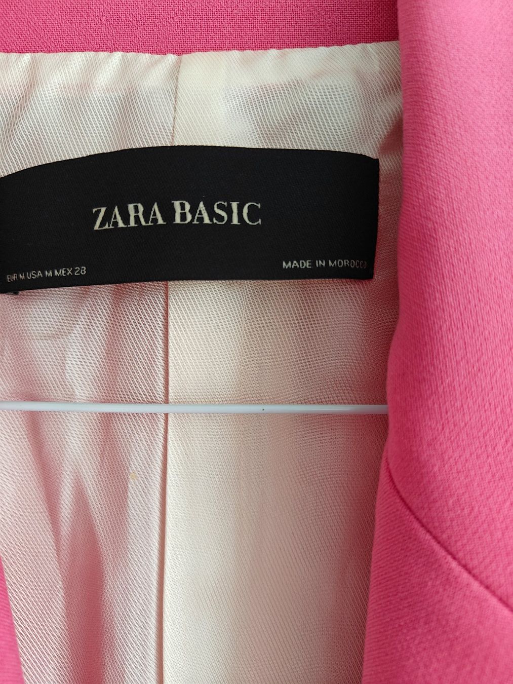 Zara Giacche: Blazer long rose fuchsia Zara Basic M – Usato da Tramelan venduto da starzerg 3
