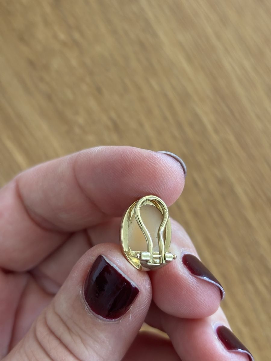 Orecchini pendenti & Orecchini a lobo: 18k gold and cameo earrings – Nuovo (secondo la descrizione) da Aarau venduto da banzinho 7