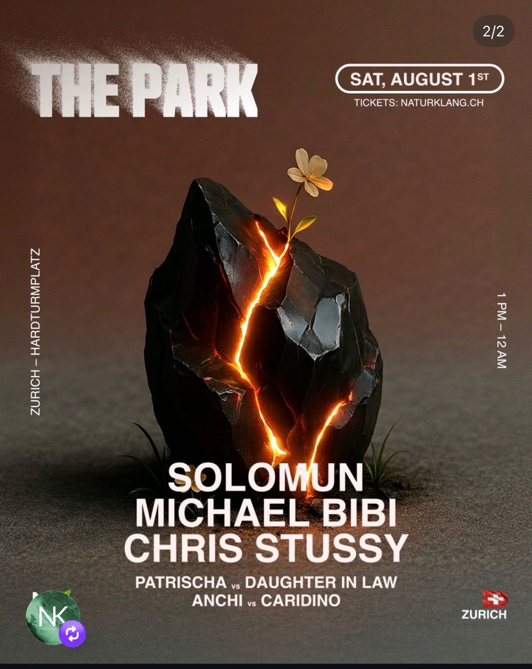 Tickets: The Park Naturklang – Gebraucht aus Hinwil von e.bachofen