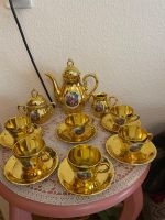 Goldenes Tee-Service/Kaffeeservice für 6 Personen!