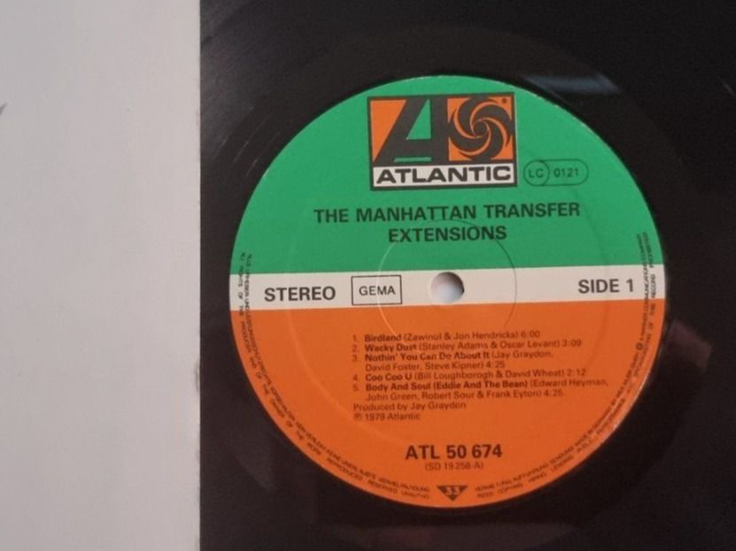 Schallplatten: LP The Manhattan Transfer – Extensions – Gebraucht aus Schaffhausen von Kellerrassel 1