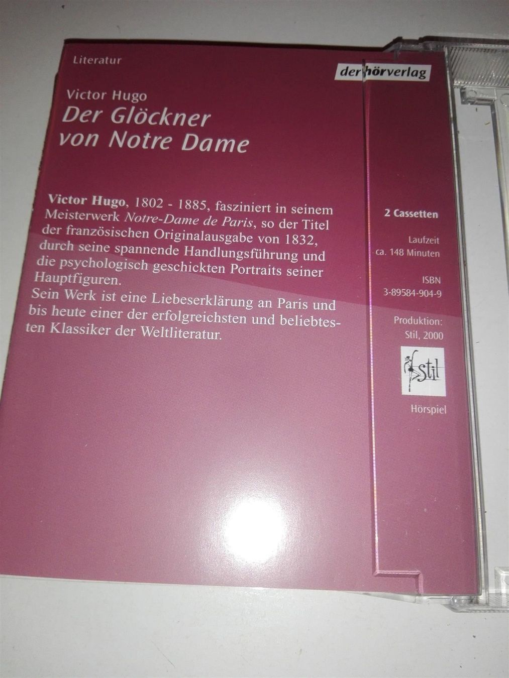 Kompaktkassetten: Der Glöckner von Notre Dame   (2-MCs) – Gebraucht aus St.Gallen von elk2023 4