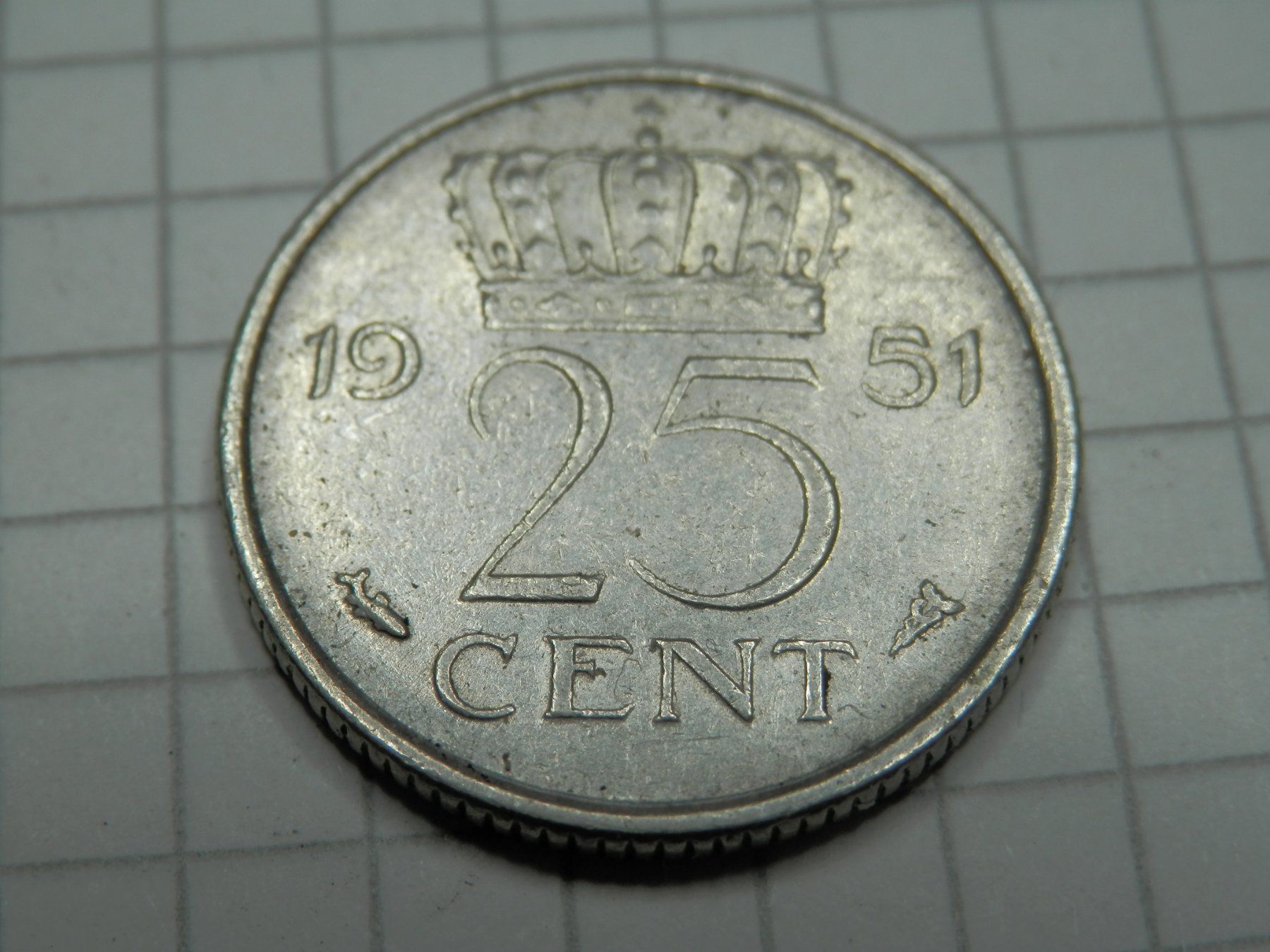 Tutti le monete: Niederlande 25 Cent, 1951 – Usato da Weiach venduto da weiach81 1