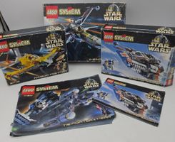 Lot 3 boîtes vides LEGO Star Wars vintage 1999 + 2 notices