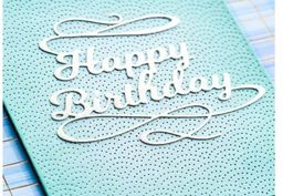 Neue Stanzschablone Happy Birthday / Geburtstag