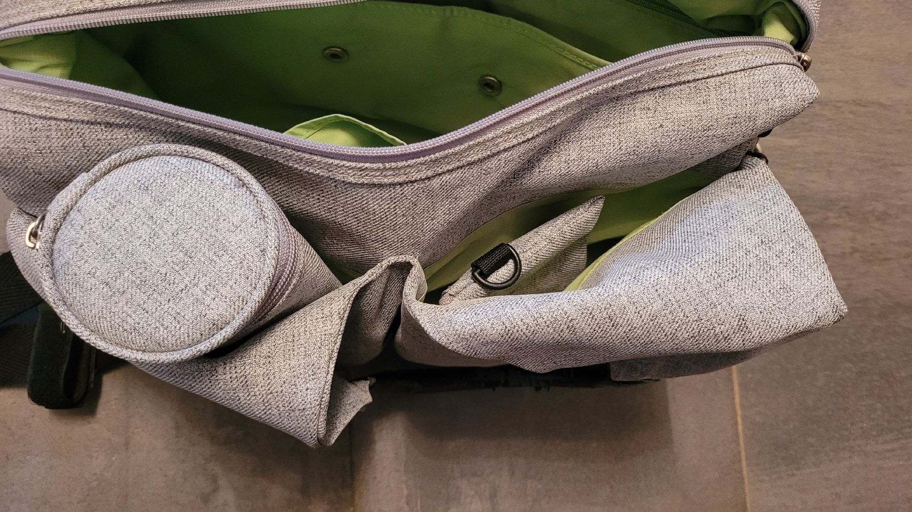 Lässig Borse & Zaini: Lässig Wickeltasche grau meliert – Usato da Niederwil SO venduto da greenp 2