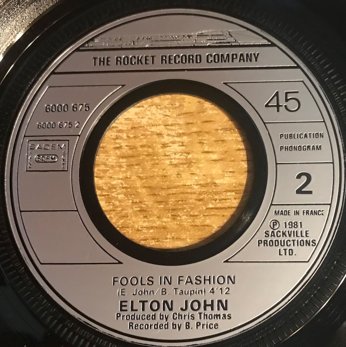 Dischi in vinile: ELTON JOHN - J'VEUX D'LA TENDRESSE – Usato da Bussigny venduto da vinyl-pas-cher 3