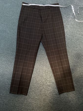 Hose braun kariert Gr 50