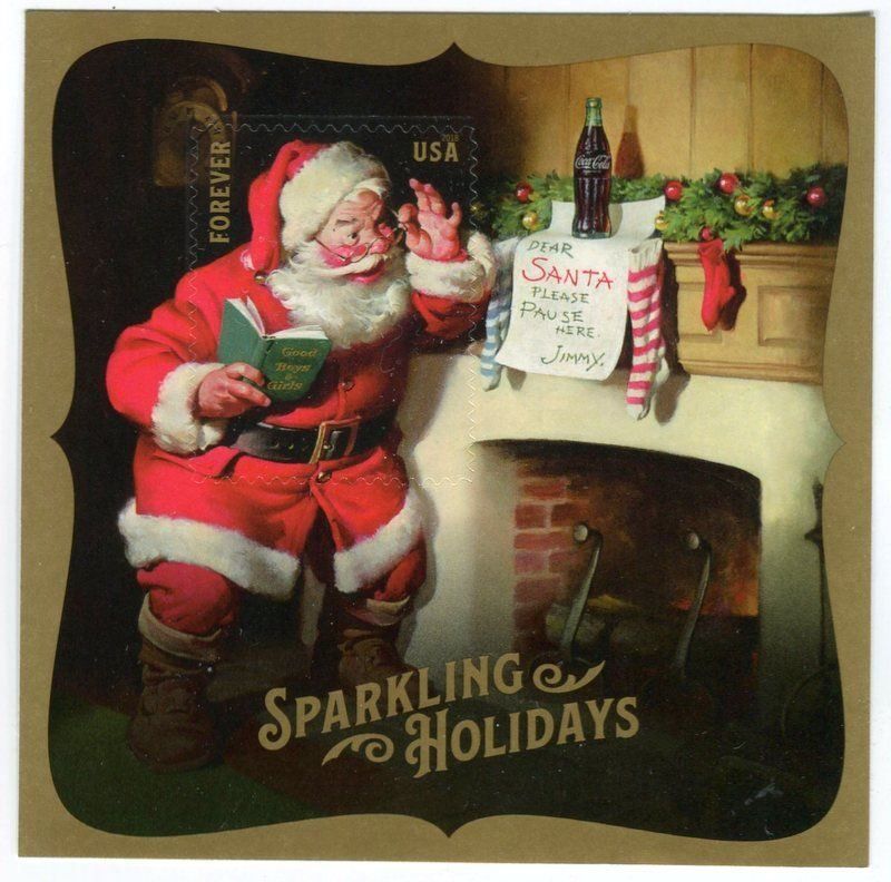 Alle Briefmarken: Block "Weihnachtsmann. Coca-Cola". USA. – Neu und originalverpackt aus Basel von Butsch5