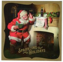 Block "Weihnachtsmann. Coca-Cola". USA.