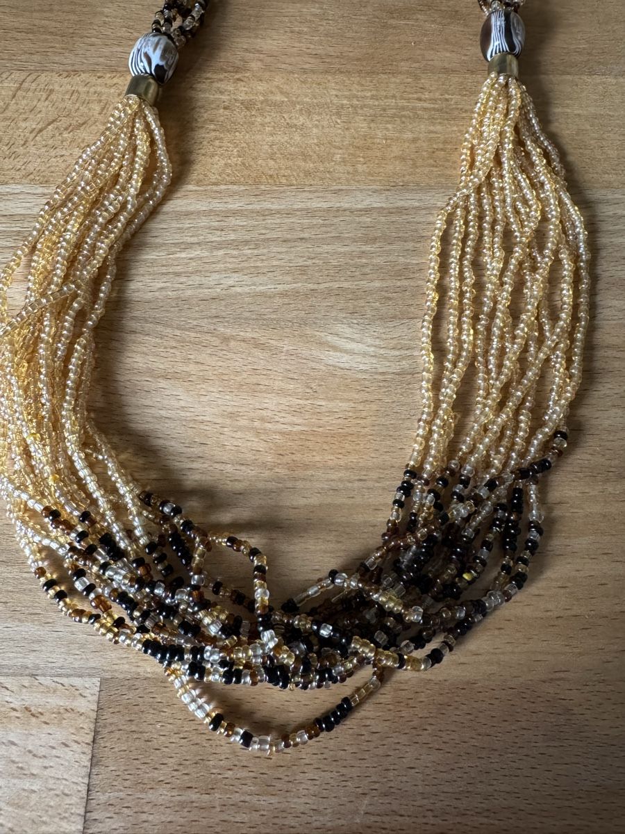 Catenine: Multi-strand Seed Bead Necklace. Summer Style Chic! – Nuovo (secondo la descrizione) da Zürich venduto da olalinda 3