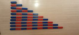 Montessori numerische Stangen