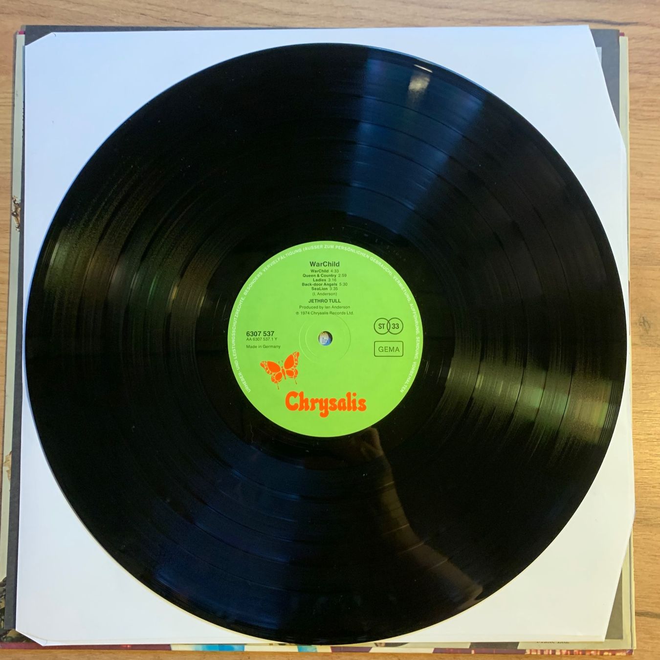 Dischi in vinile: JETHRO TULL - WARCHILD...OG GER 1974...VG++/VG++ – Usato da Gals venduto da Diskopatshop 3