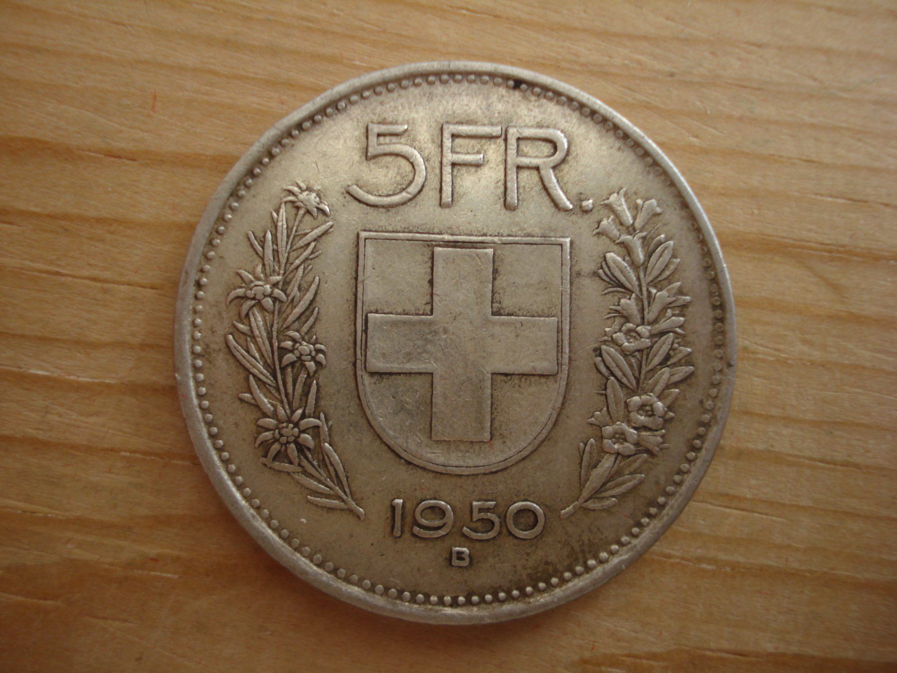 Tutti le monete: (S1)     5 Franken 1950 – Usato da Erlach venduto da Net-Coins