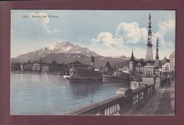 LUZERN - Schiff - Pilatus - 1914 Frankatur