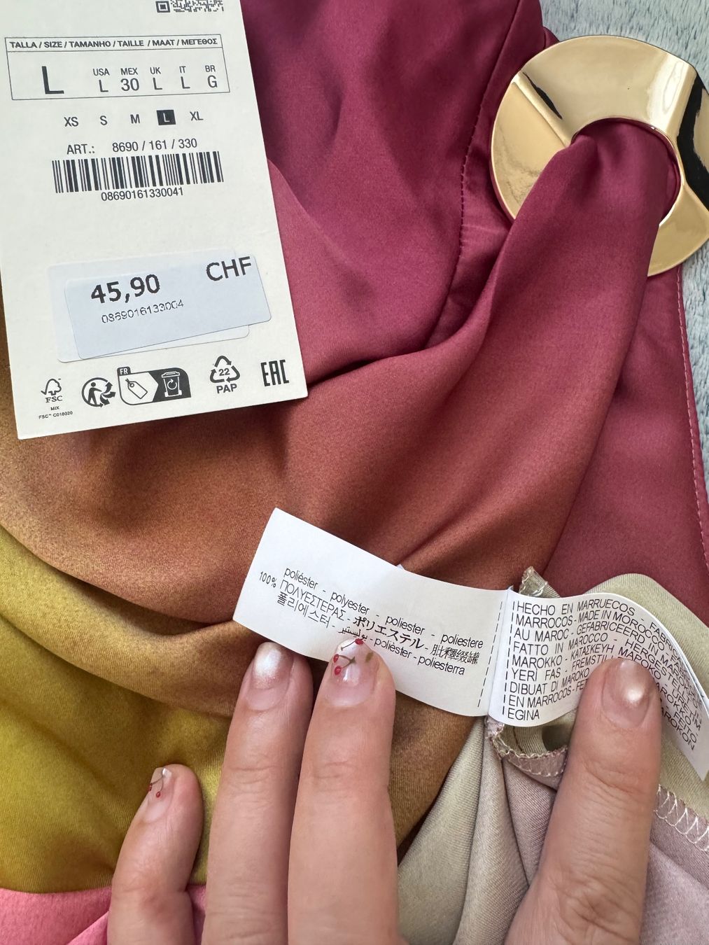 Zara Lotti di vestiti: A set Zara satinerter Oberteil +mid Rock Gr.L/M – Nuovo e nell'imballaggio originale da Pfäffikon SZ venduto da EMMA0111 5