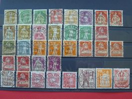 1907-1958, ideale Vollstempel auf Karte !! Qualität !