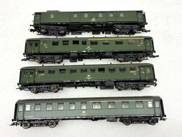 Roco= 4x Personenwagen DB Dye 973 | AByse | Bye | ABüe