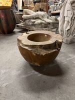 Massiver Holz-Übertopf/Pflanzgefäss für Garten/Haus