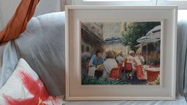 Magnifique Aquarelle signée Jeannine Neri