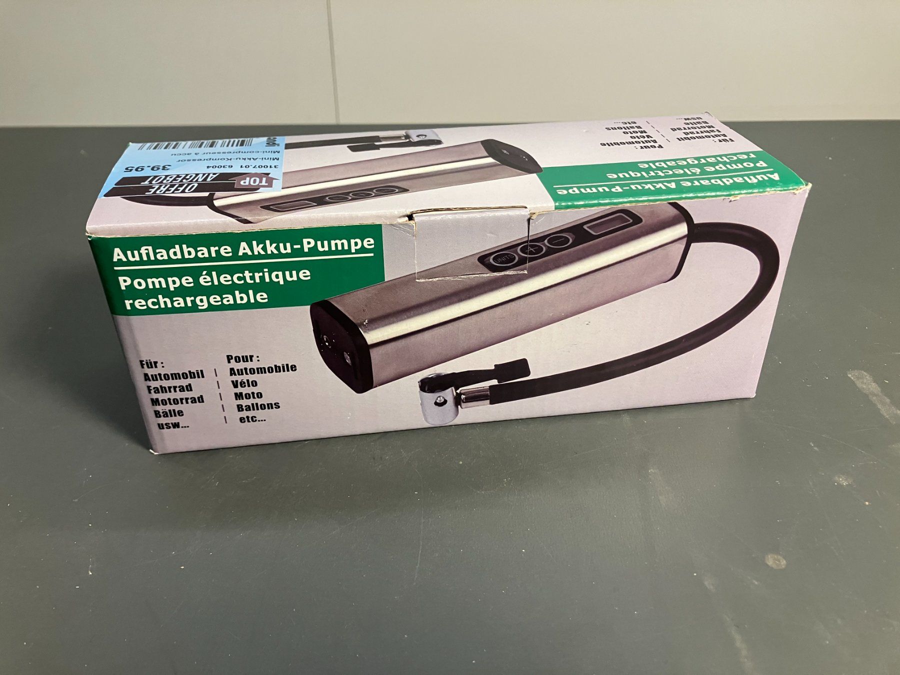 Pompe: neue aufladbare mini Akku Pumpe/Kompressor ab 1.- – Nuovo (secondo la descrizione) da Lichtensteig venduto da Buy24International