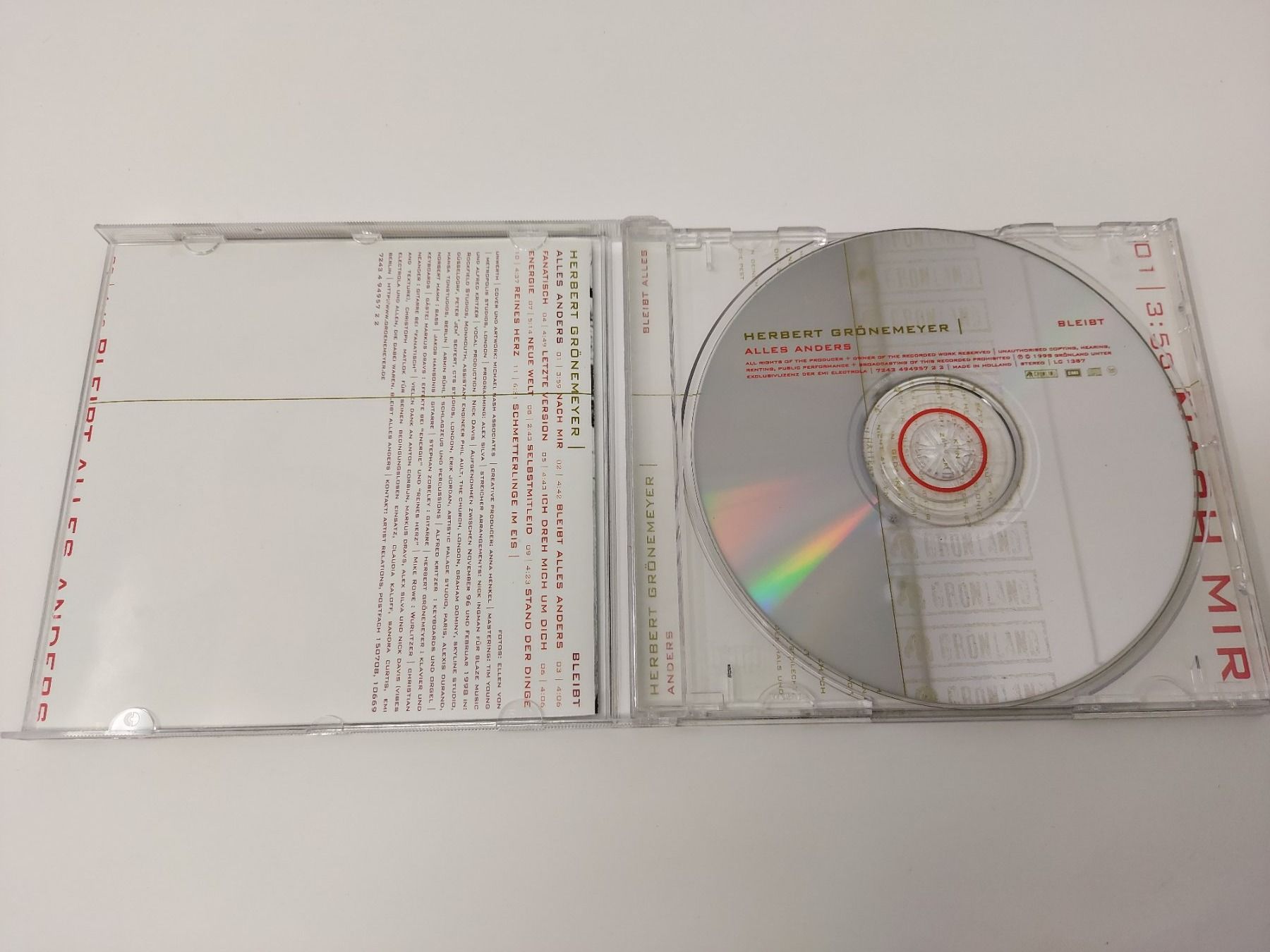 CDs: Herbert Grönemeyer - ALLES ANDERS – Gebraucht aus Meisterschwanden von phaus38 1
