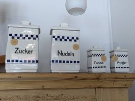 Alte Keramik Vorratsdosen