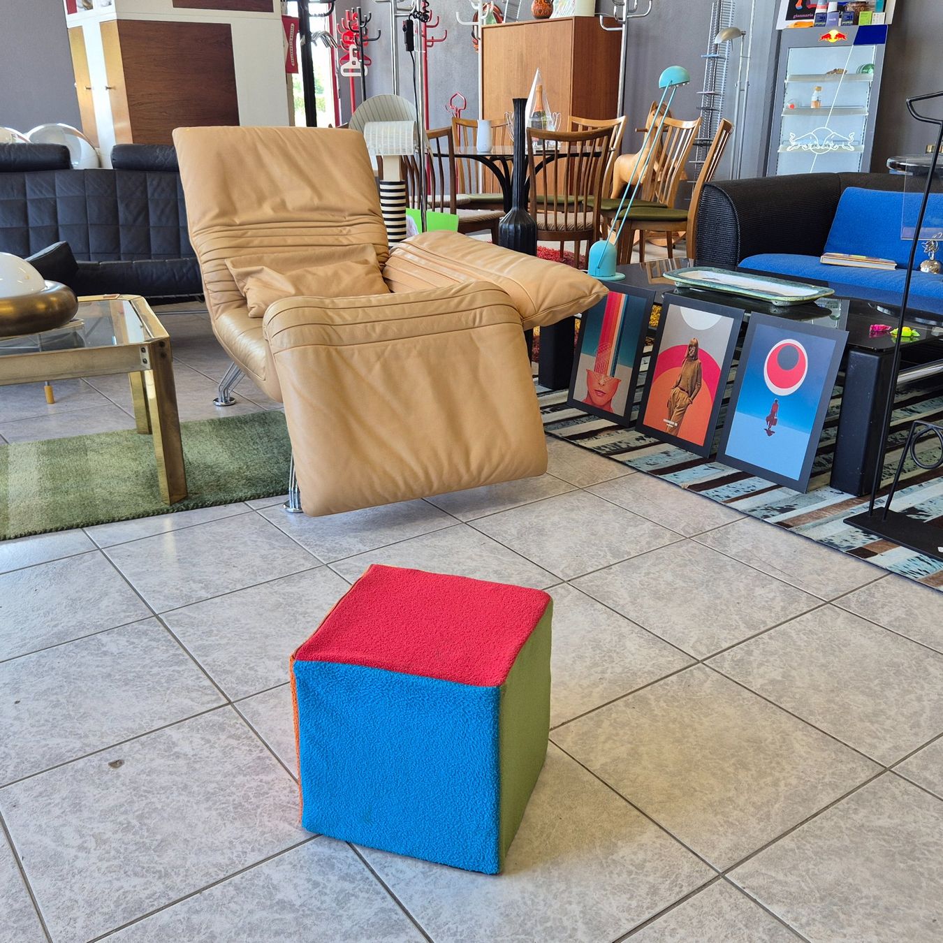 Sgabelli: Pouf Cube Würfel Hocker Polsterhocker Sitzwürfel – Usato da Nottwil venduto da Wondewa-Shop 9