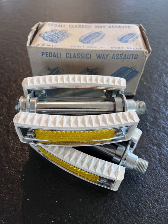 Pédales WAY ASSAUTO NOS – Vintage 60's – Pour Vélo Route/touring