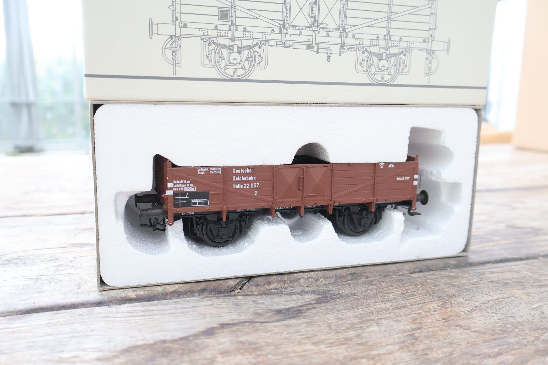 Modellini di ferrovie: Scale Models DR Hochbordwagen - Spur 0 Top Modell – Usato da Winterthur venduto da Monstera 6