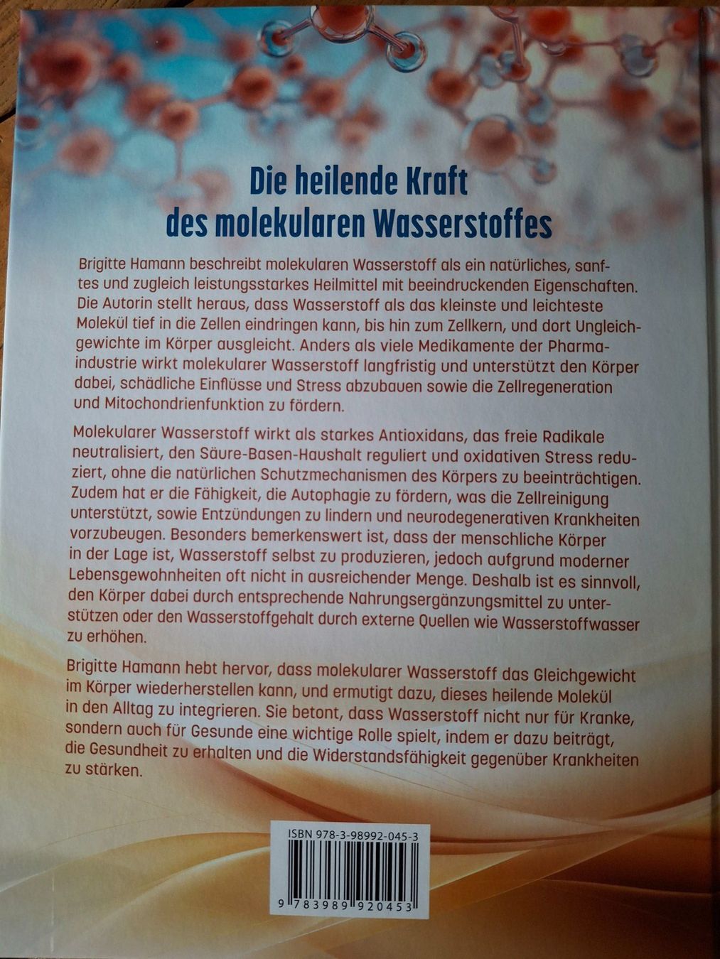 Libri: Brigitte Hamann - Praxisbuch molekularer Wasserstoff – Usato da Courlevon venduto da Eiscool 1