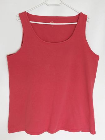 korallenfarbenes Top Gr.XL