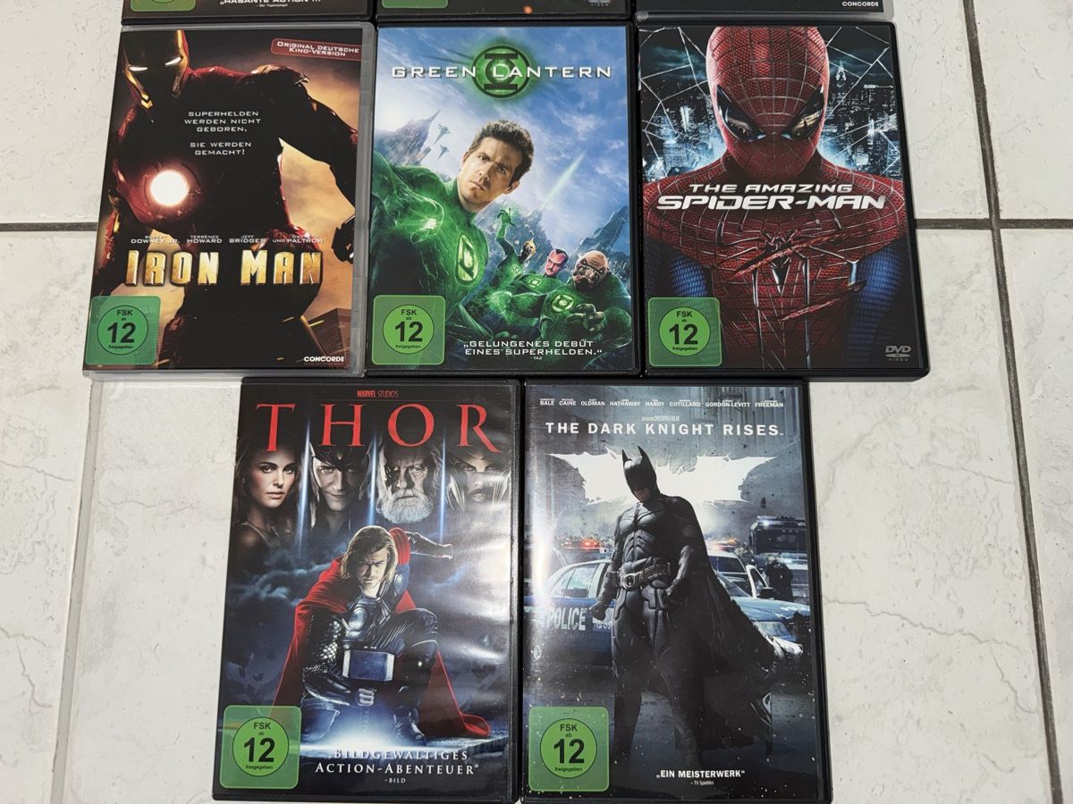 Alle DVDs: 8 Marvel und DC DVDs – Gebraucht aus Gossau ZH von Shaolin 2