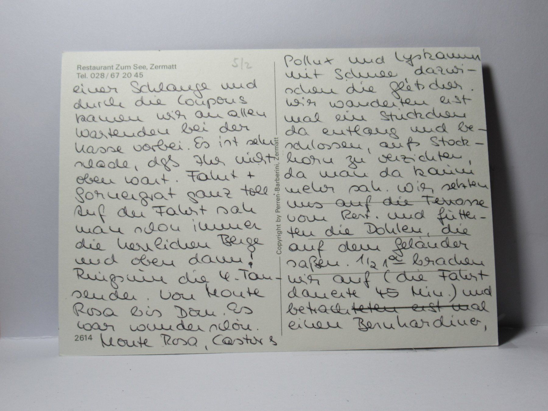 Cartoline postali: Restaurant zum See ,  Zermatt – Usato da Grenchen venduto da frechri 1