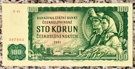 100 Korun Tschechoslowakei 1961!!!