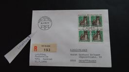 MONBIEL/GR R-Brief Letzttag sehr selten !!  31,7,90  21