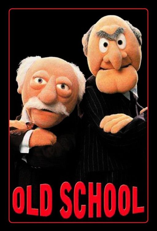 Blechschild-MUPPET SHOW-OLD SCHOOL WALDORF STATLER (Gebraucht) in ...