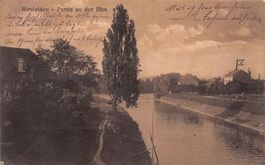 Birsfelden, Partie an der Birs, gelaufen 1916