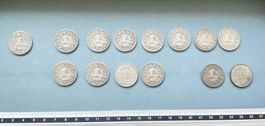 14x - 1 Franc Suisse  - Diverses dates