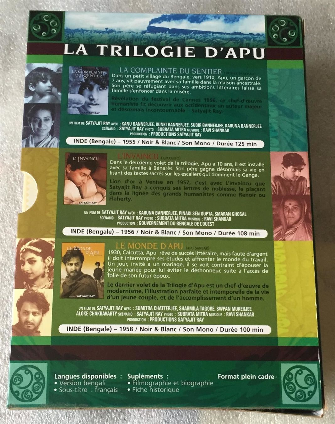 Tutti i DVDs: Satyajit Ray La Trilogie d'Apu Coff 3DVD – Nuovo (secondo la descrizione) da Genève venduto da Cockattoo 2