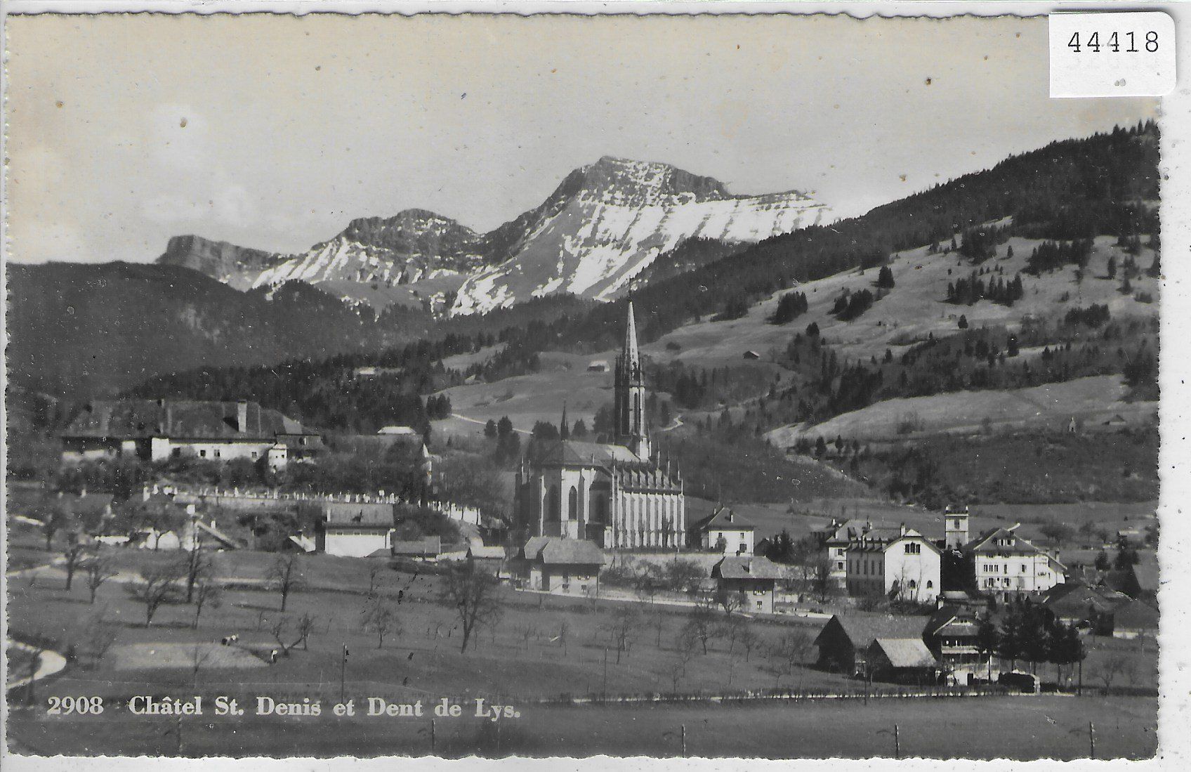 Cartoline postali: Chatel St. Denis et Dent de Lys – Usato da Ettingen venduto da Kartenplanet