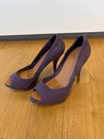 Violette Plateau High Heels Stiletto mit Leder - Vintage