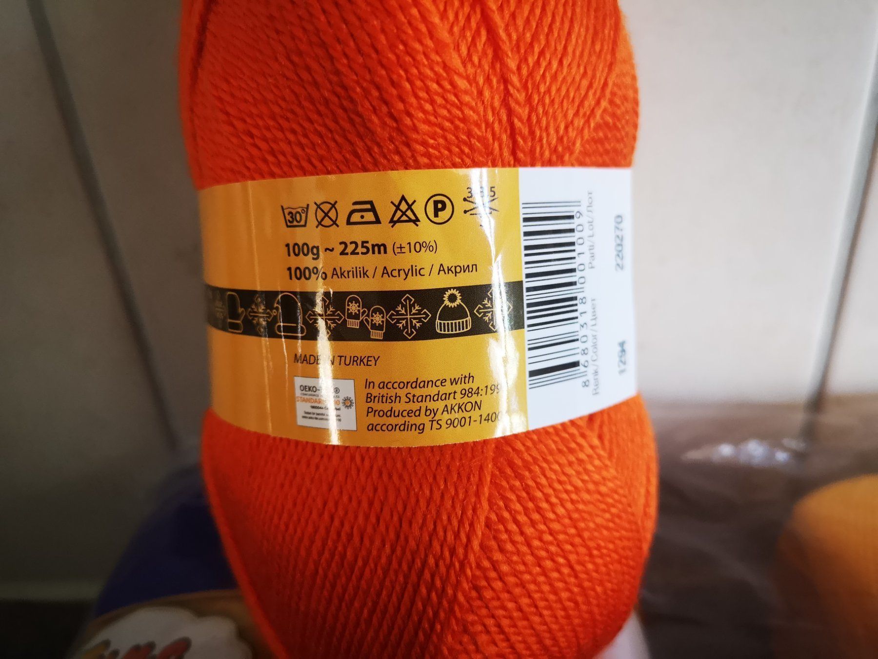 Lana: 5x100g  garn (100%acrylic) – Nuovo e nell'imballaggio originale da Frenkendorf venduto da DORU1 1