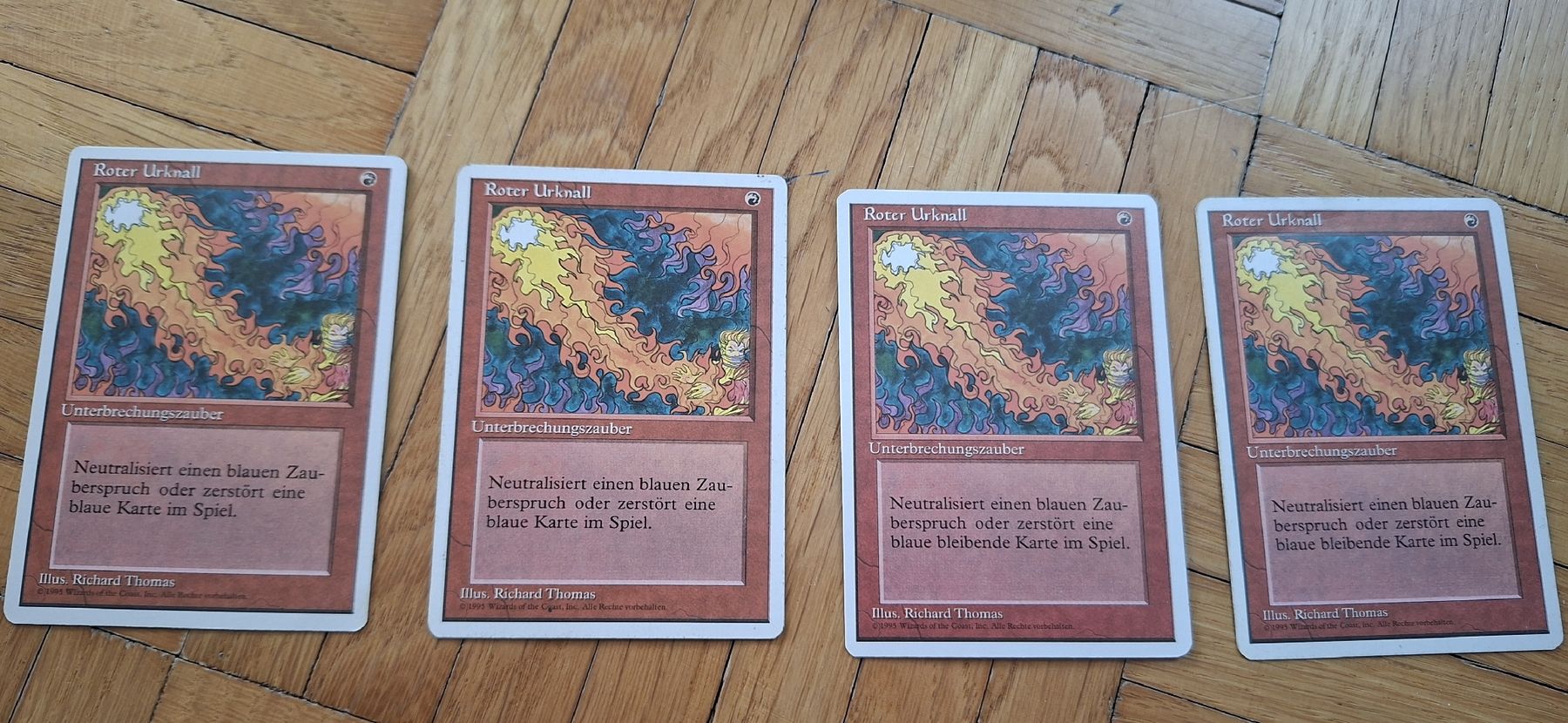 Magic The Gathering Sammelbilder & Trading cards: Magic The Gathering: Roter Urknall 4 Stk – Gebraucht aus Würenlos von bat_y8kw