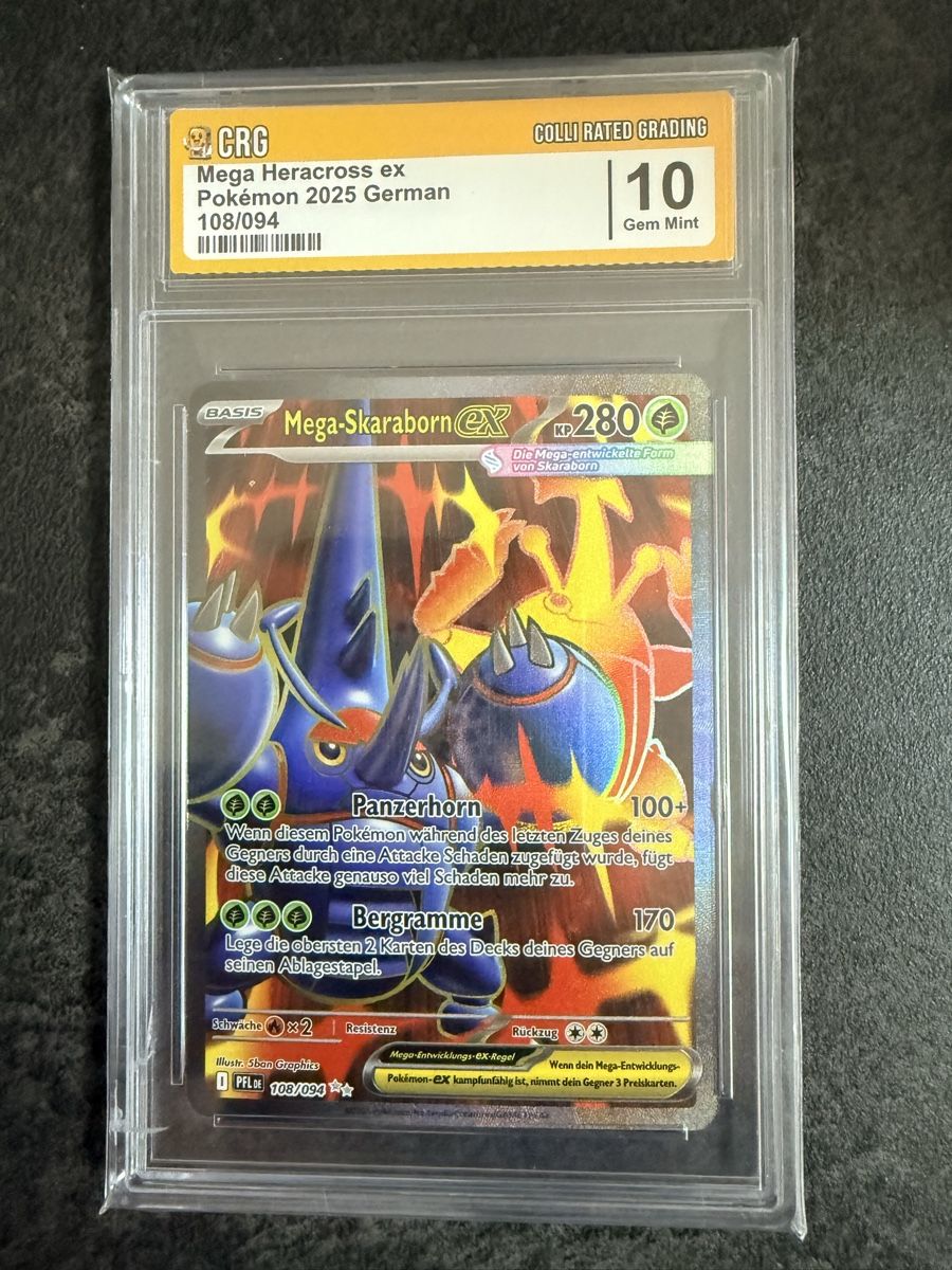 Pokémon Carte collezionabili: Mega Skaraborn EX CRG 10 GEM MINT – Nuovo (secondo la descrizione) da Basel venduto da Pajo69