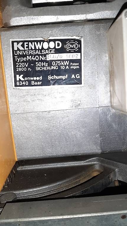 Sägen: Kenwood Universalsäge Type M40, EUMENIA Säge – Gebraucht aus Ricken SG von Bobo66 2