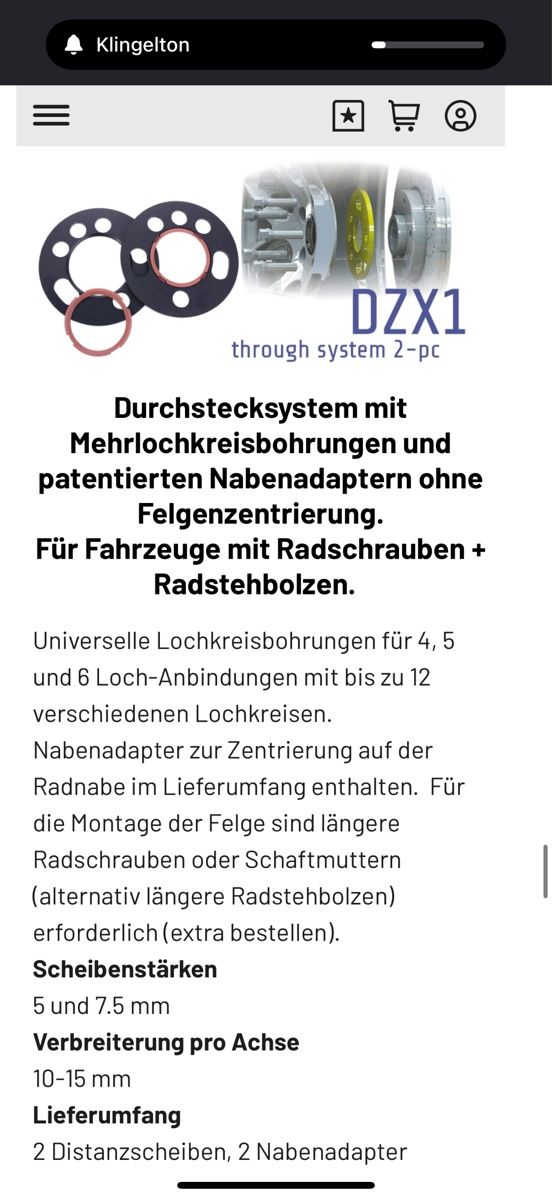 Sonstiges Fahrzeugzubehör: Powertech Distanzscheiben 7.5mm – Neu und originalverpackt aus Lachen SZ von joe_jkx8 1