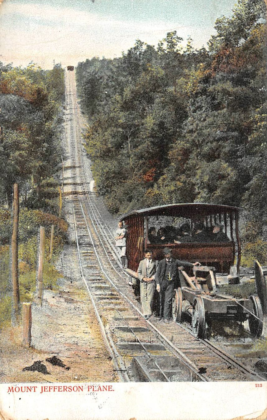Ansichtskarten: Mount Jefferson Plane, Eisenbahn – Gebraucht aus Ottikon b.Kemptth. von Neptun1974