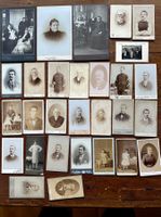 29 antike Kartonfotos auch schon über 140 Jahre alt