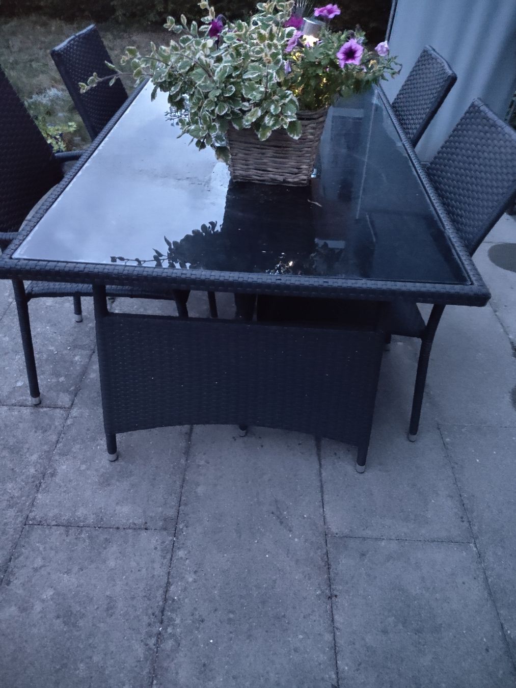 Set di tavolo e panche: Garten Möbel Rattan – Usato da Kloten venduto da Kloten76 2